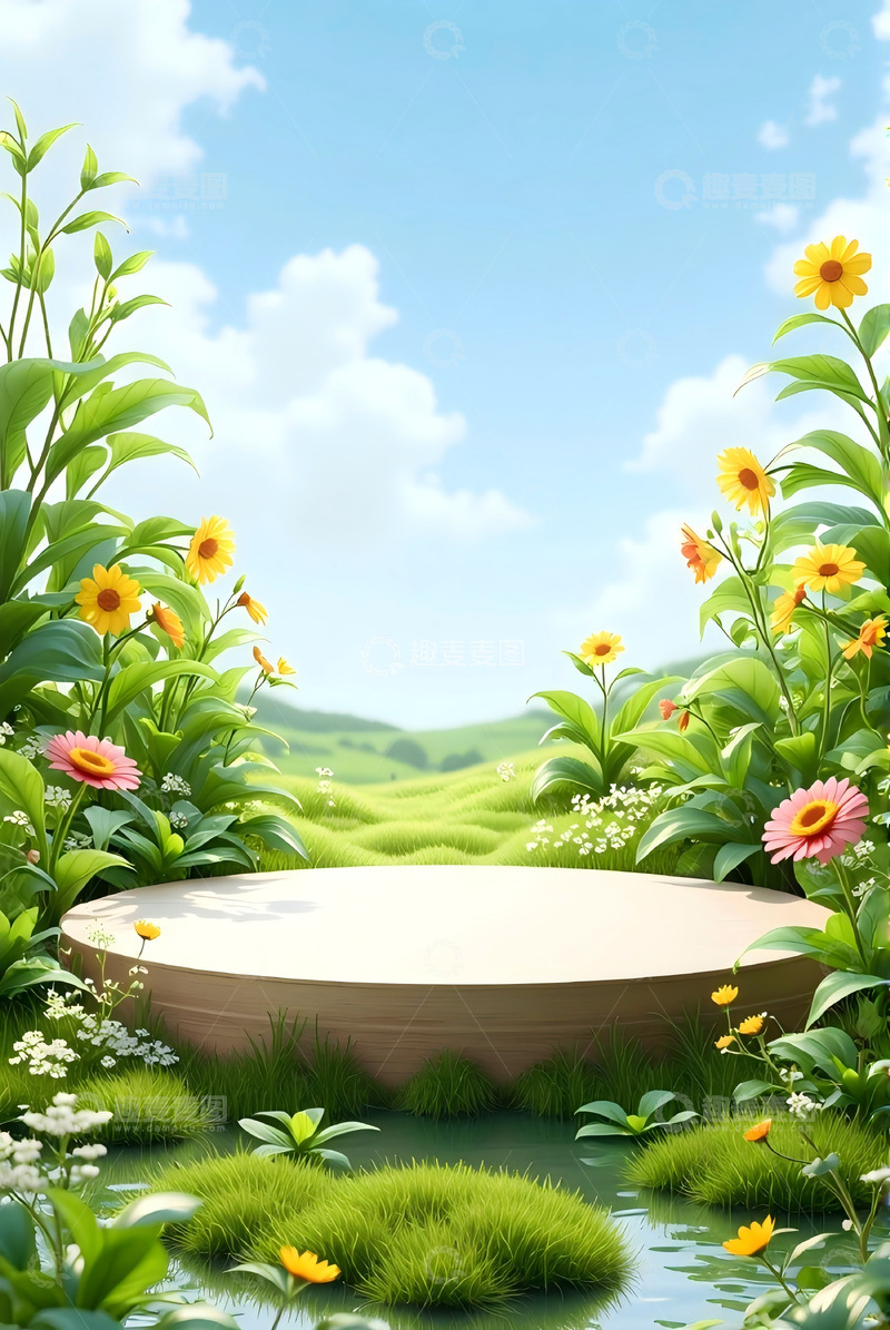 高清大图下载【趣麦麦图】电商创意背景图6