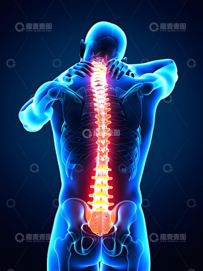 高清大图下载【趣麦麦图】肩颈疼痛医学呈现