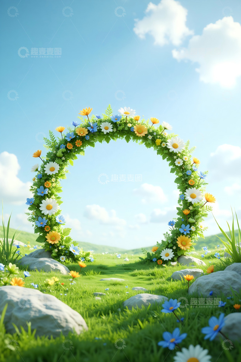 高清大图下载【趣麦麦图】电商创意背景图10