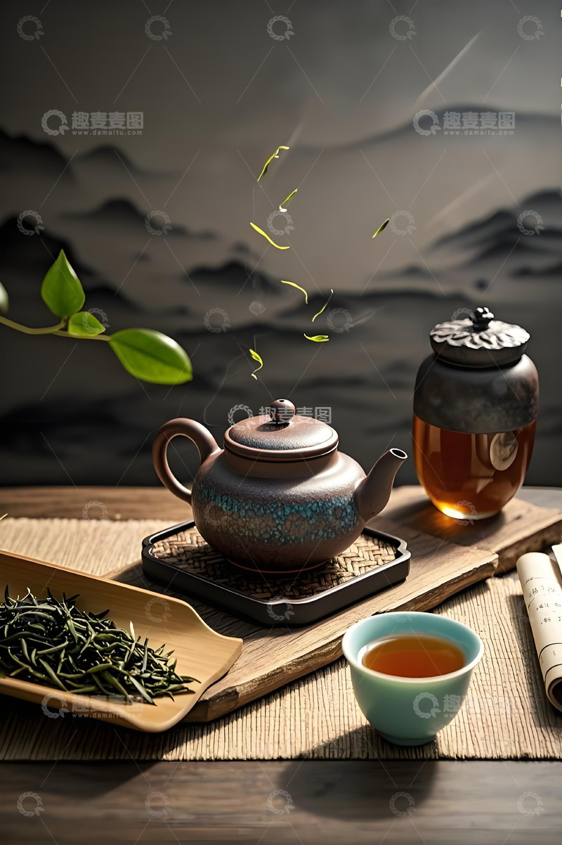 高清大图下载【趣麦麦图】茶文化茶韵品悠然摄影图
