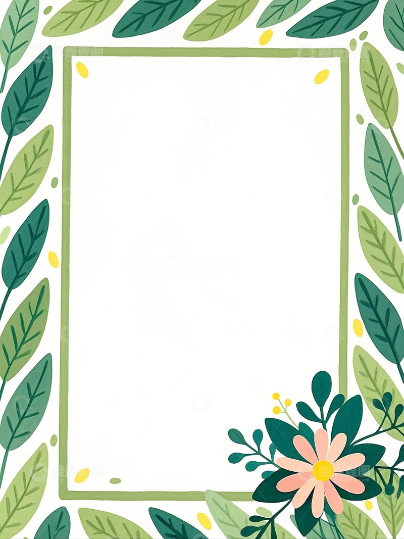 高清大图下载【趣麦麦图】边框 植物 花草7