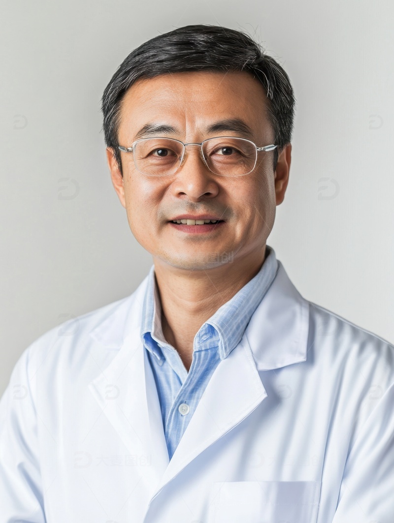 高清大图下载【趣麦麦图】带着眼镜的老医生