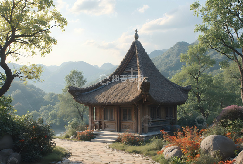 高清大图下载【趣麦麦图】古隆中三国故地