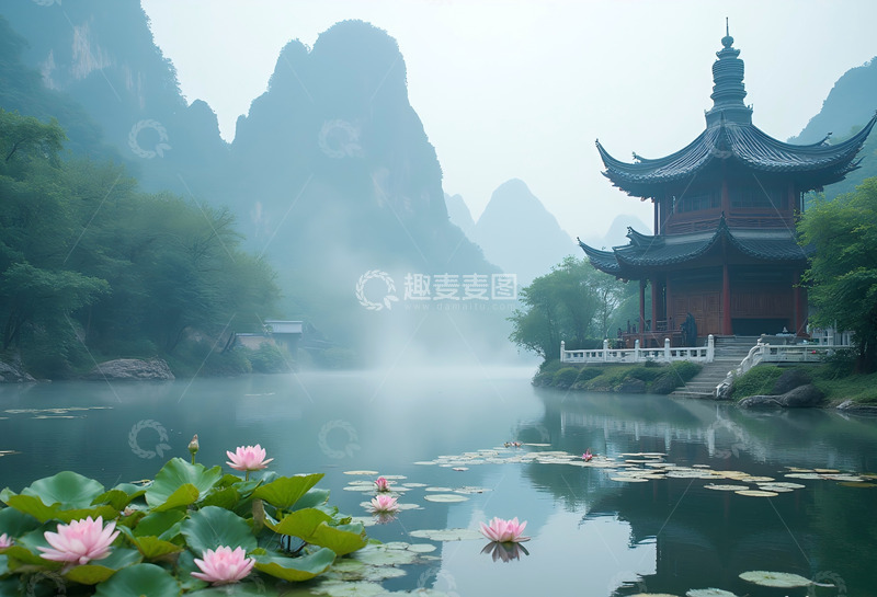 高清大图下载【趣麦麦图】镇江金山寺风景