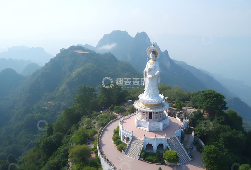 高清大图下载【趣麦麦图】舟山普陀山观音