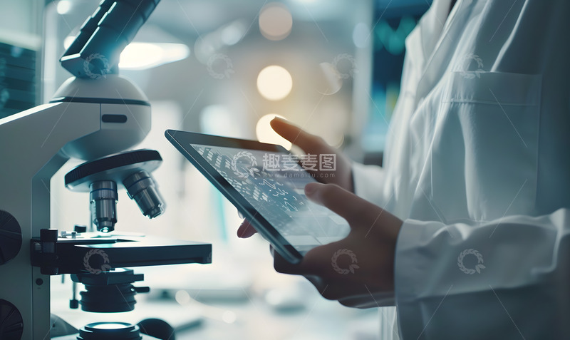 高清大图下载【趣麦麦图】医疗科技医生手部特写2