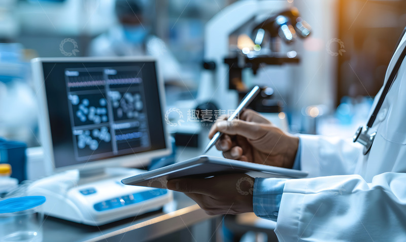 高清大图下载【趣麦麦图】医疗科技医生手部特写1