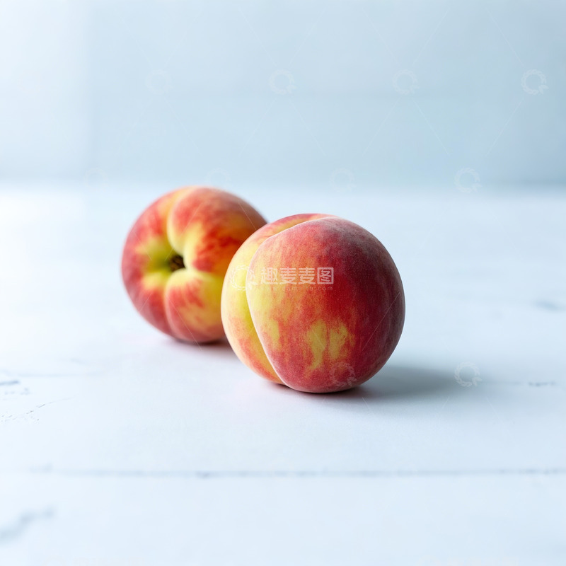 高清大图下载【趣麦麦图】两只好吃的桃子
