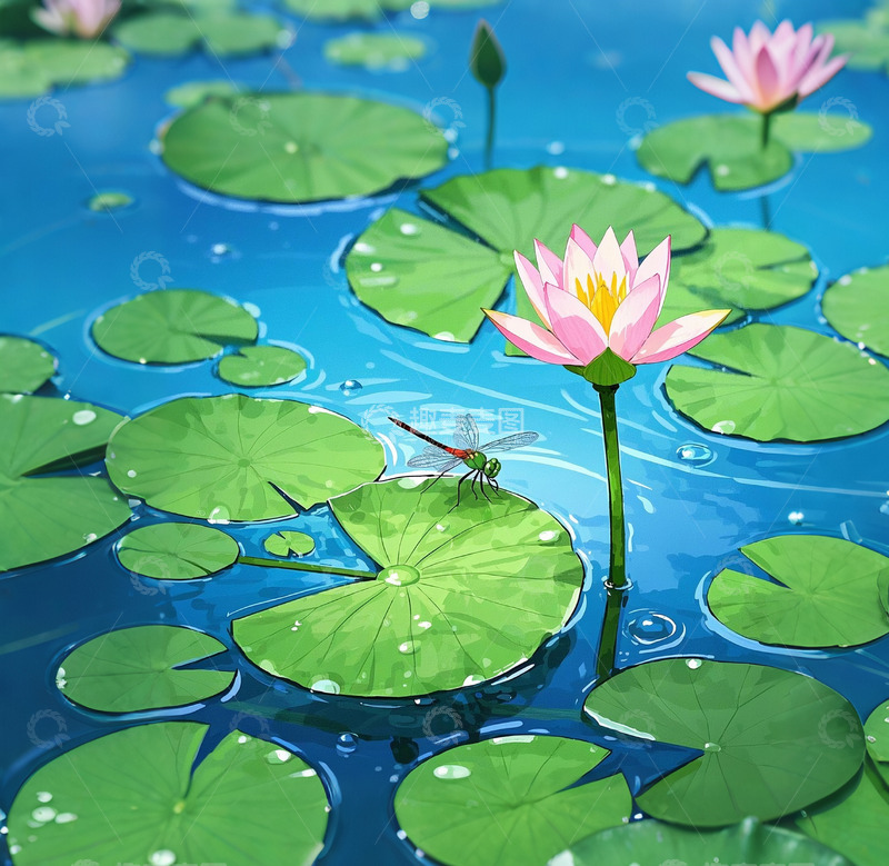 高清大图下载【趣麦麦图】荷花池塘荷花盛开