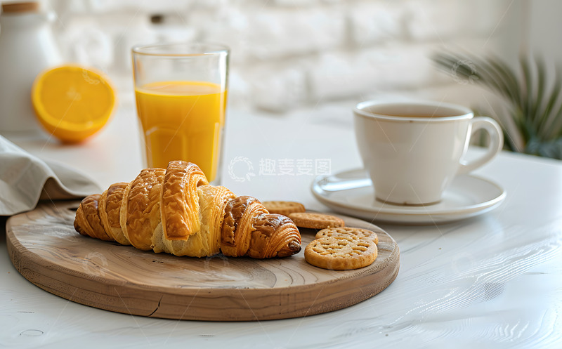 高清大图下载【趣麦麦图】西式早餐果汁咖啡摆拍
