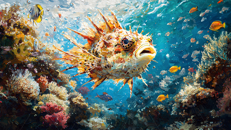 高清大图下载【趣麦麦图】色彩斑斓的海洋生物