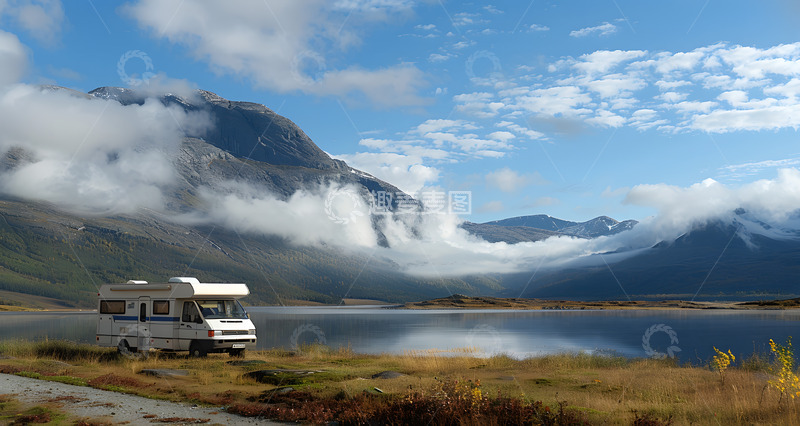 高清大图下载【趣麦麦图】大自然房车旅行