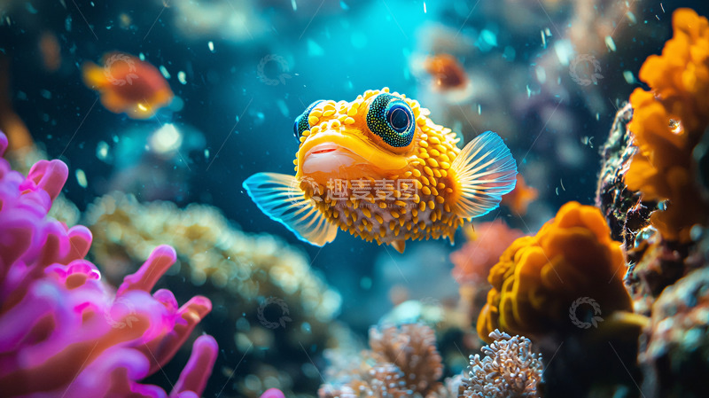 高清大图下载【趣麦麦图】色彩斑斓的海洋生物特写