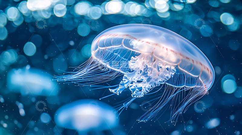 高清大图下载【趣麦麦图】透明水母特写