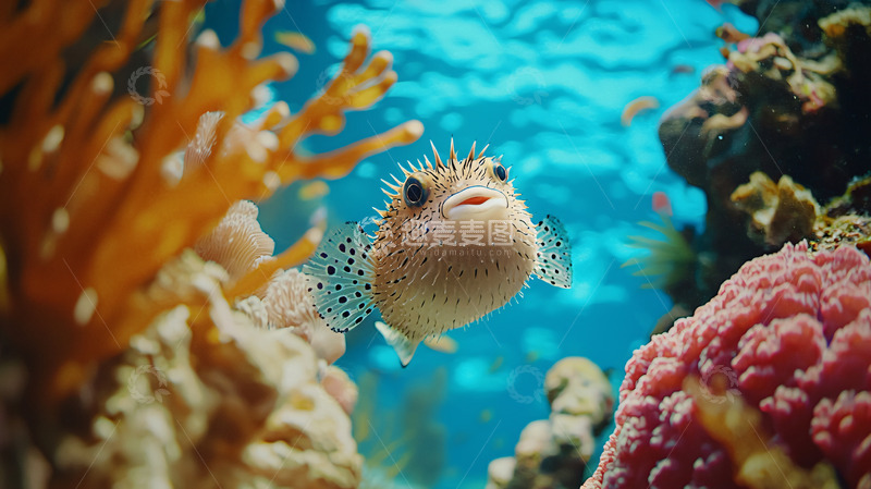 高清大图下载【趣麦麦图】珊瑚礁鱼类特写