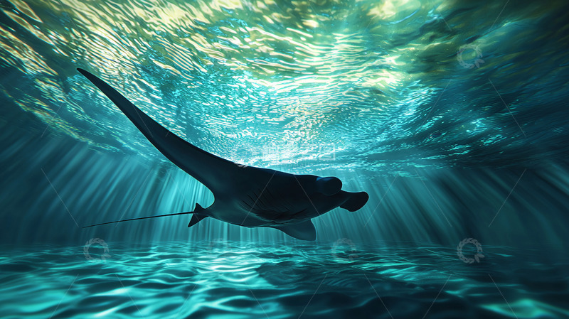 高清大图下载【趣麦麦图】水中生物剪影