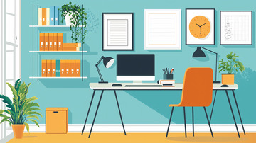 简洁现代化办公桌设计