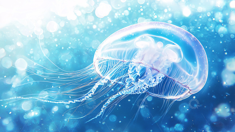 高清大图下载【趣麦麦图】透明水母高清图片