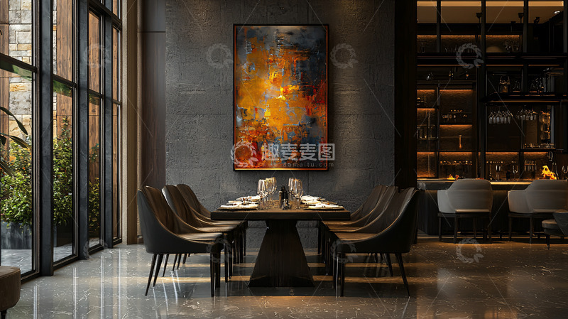 高清大图下载【趣麦麦图】高级餐厅用餐区