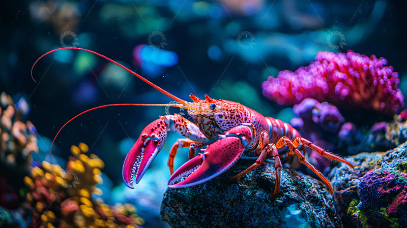 高清大图下载【趣麦麦图】彩色龙虾高清图片