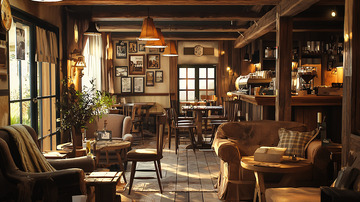 温暖复古咖啡馆