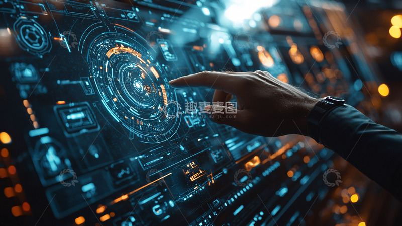 高清大图下载【趣麦麦图】未来科技界面