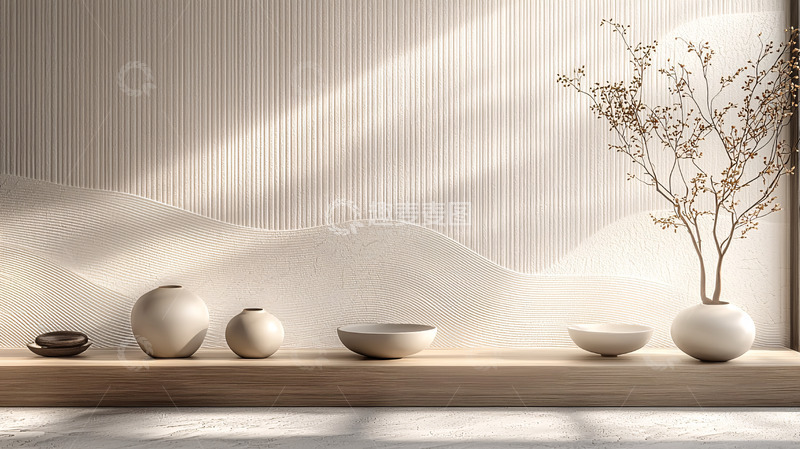 高清大图下载【趣麦麦图】极简日式家居摆设