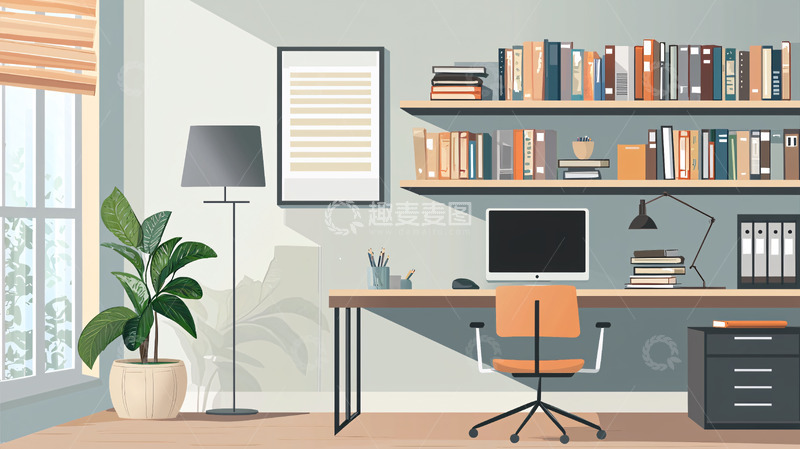 高清大图下载【趣麦麦图】简约现代化办公空间