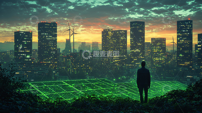 高清大图下载【趣麦麦图】未来城市夜景