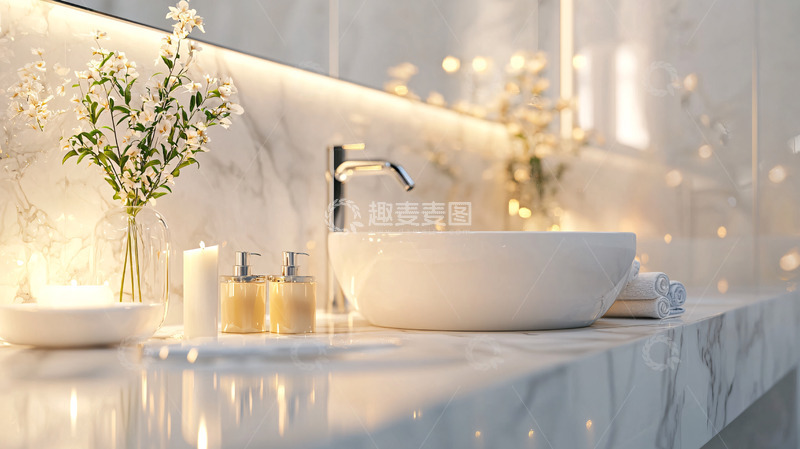 高清大图下载【趣麦麦图】现代简约风格浴室