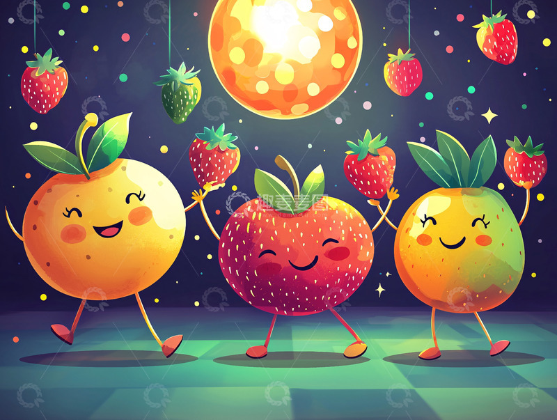 高清大图下载【趣麦麦图】水果派对