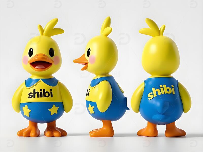 高清大图下载【趣麦麦图】可爱的3D小黄鸭