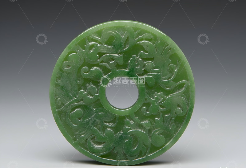 高清大图下载【趣麦麦图】战国谷纹青玉璧 