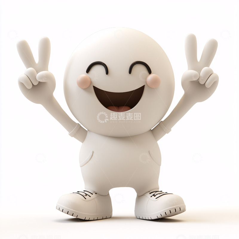 高清大图下载【趣麦麦图】开心的小人