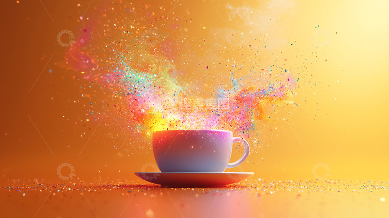 高清大图下载【趣麦麦图】彩色咖啡