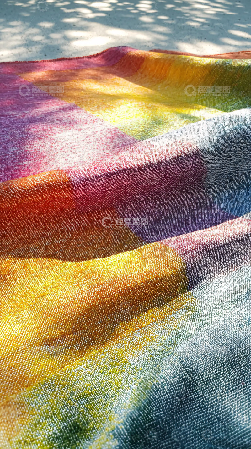 高清大图下载【趣麦麦图】彩色几何图案布料