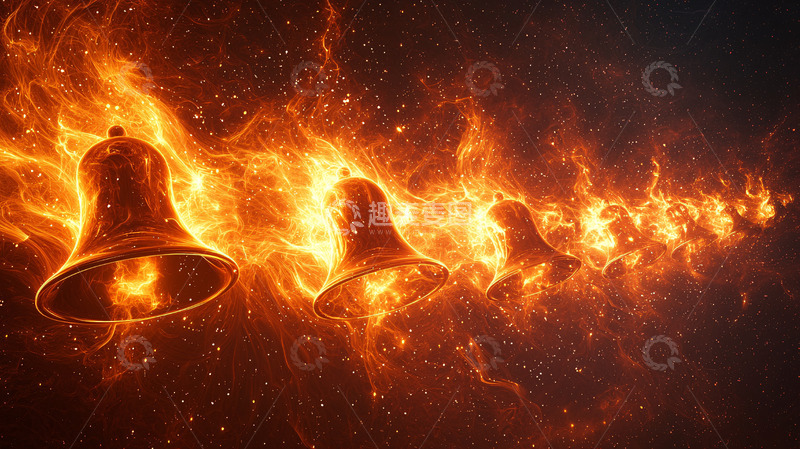 高清大图下载【趣麦麦图】火焰铃铛