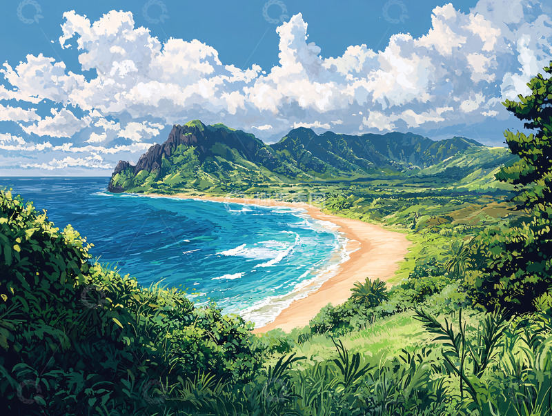 高清大图下载【趣麦麦图】阳光沙滩海景