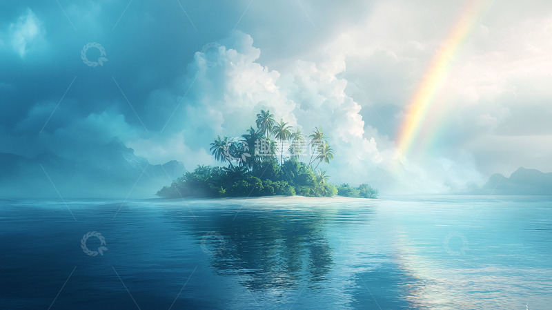 高清大图下载【趣麦麦图】热带岛屿