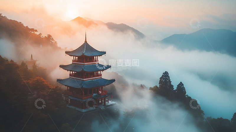 高清大图下载【趣麦麦图】云海仙境