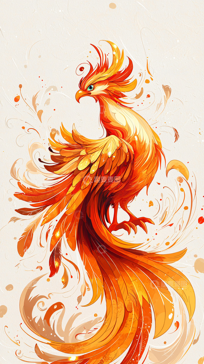 高清大图下载【趣麦麦图】火凤凰图