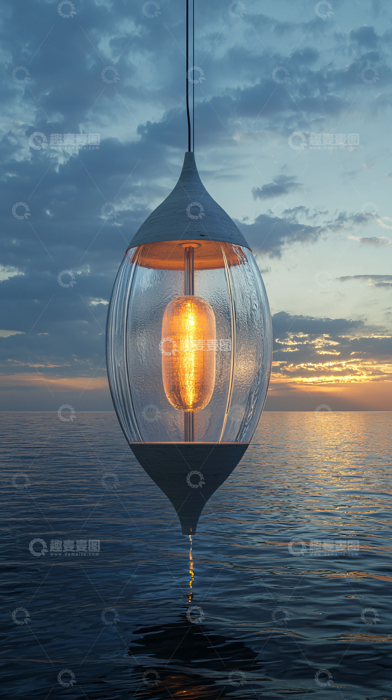 高清大图下载【趣麦麦图】悬挂式玻璃灯