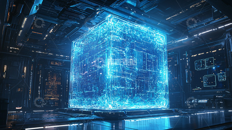 高清大图下载【趣麦麦图】未来科技方块