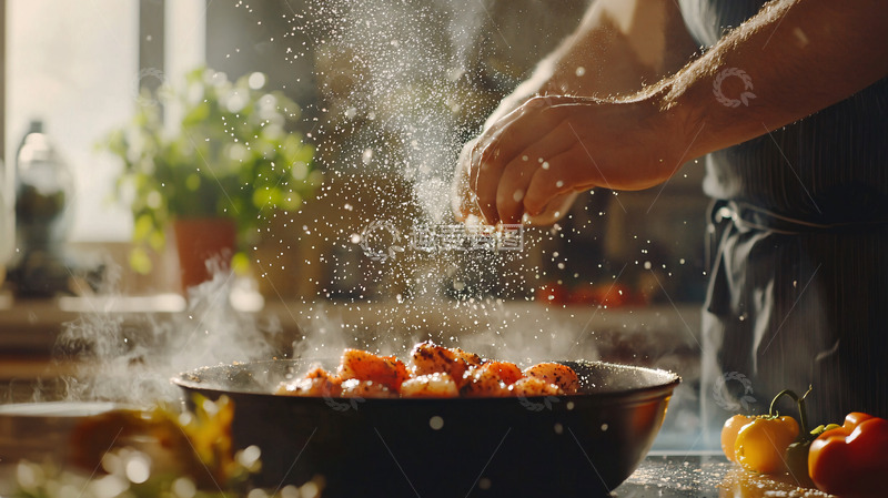 高清大图下载【趣麦麦图】厨师烹饪美食