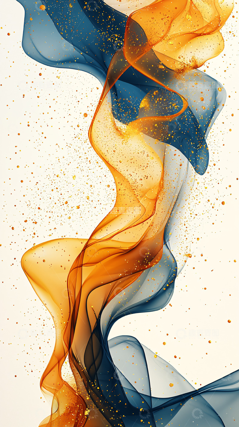 高清大图下载【趣麦麦图】抽象水彩