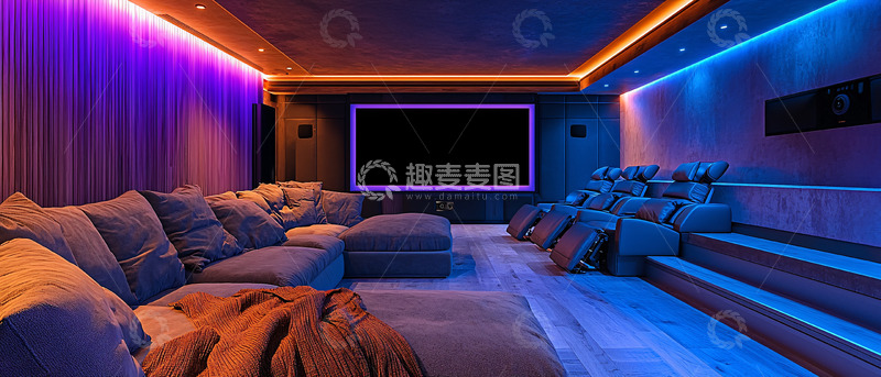 高清大图下载【趣麦麦图】高端家庭影院