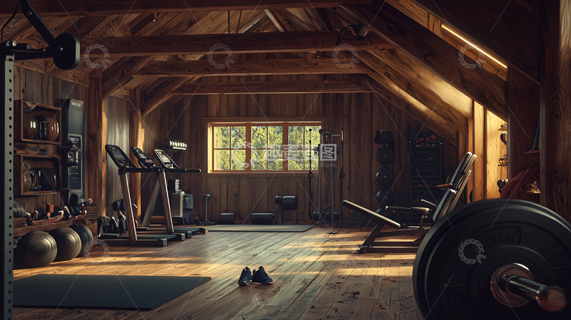 高清大图下载【趣麦麦图】阁楼健身房