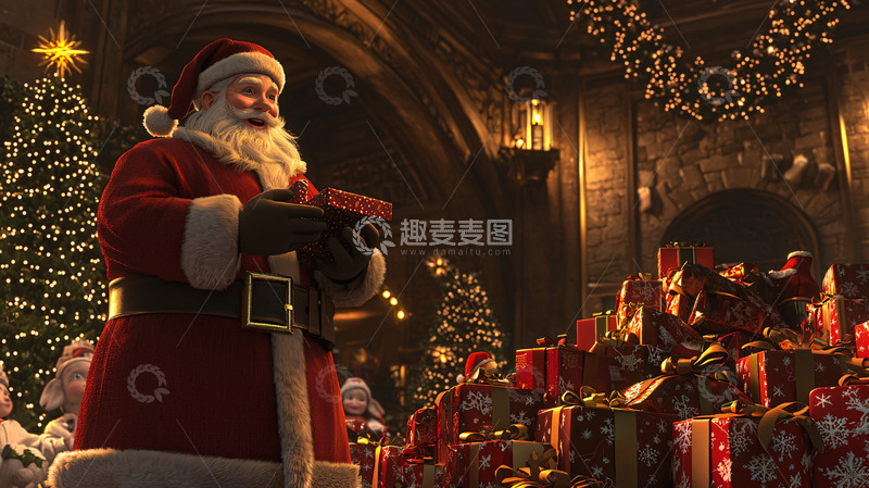 高清大图下载【趣麦麦图】圣诞老人