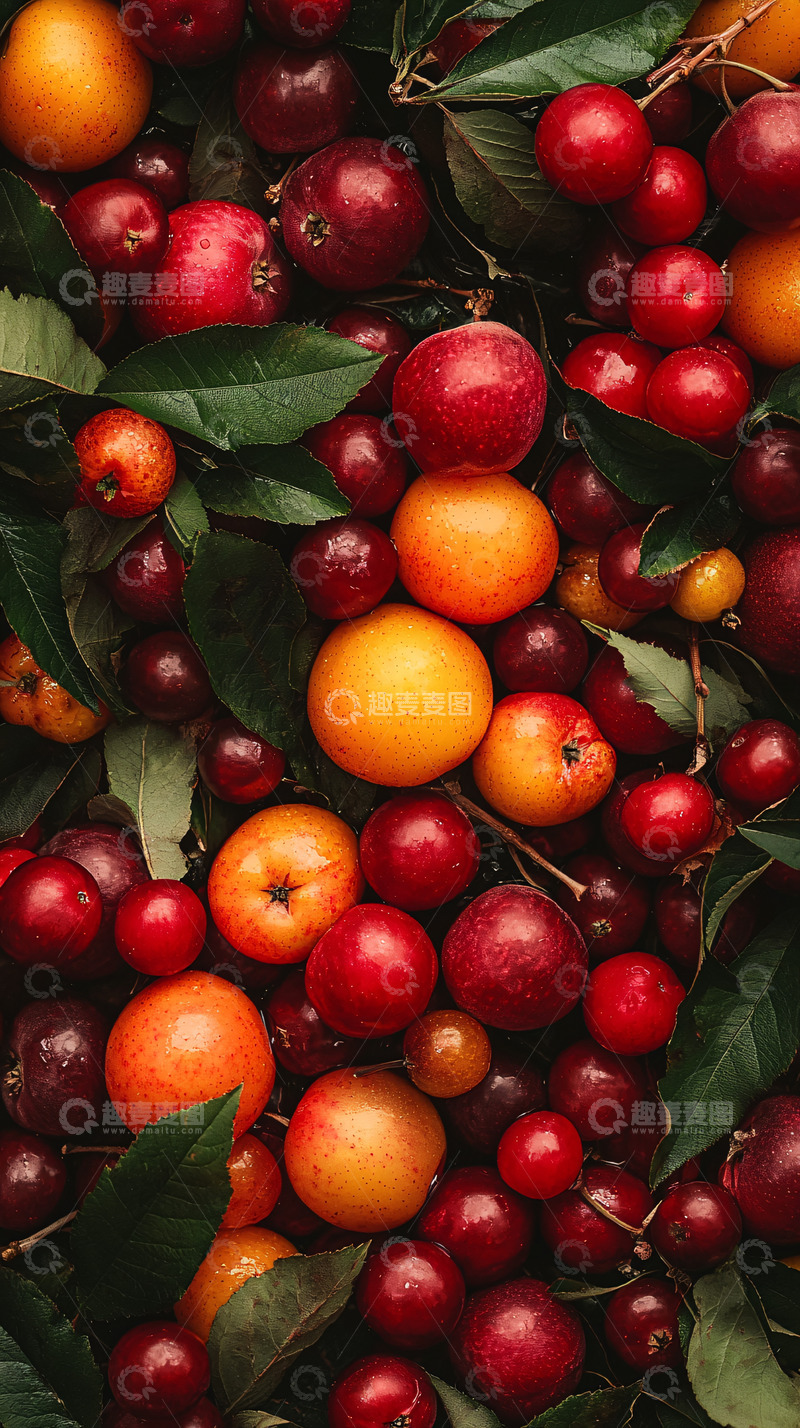高清大图下载【趣麦麦图】红橙色水果蔬菜高清图片