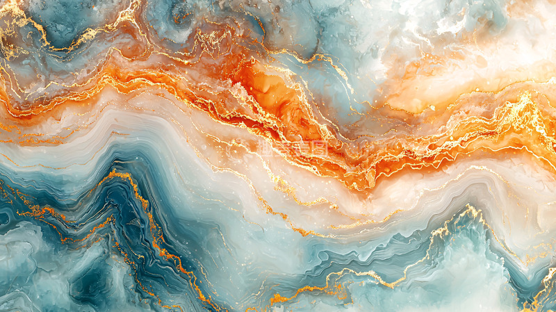 高清大图下载【趣麦麦图】抽象水彩大理石纹理